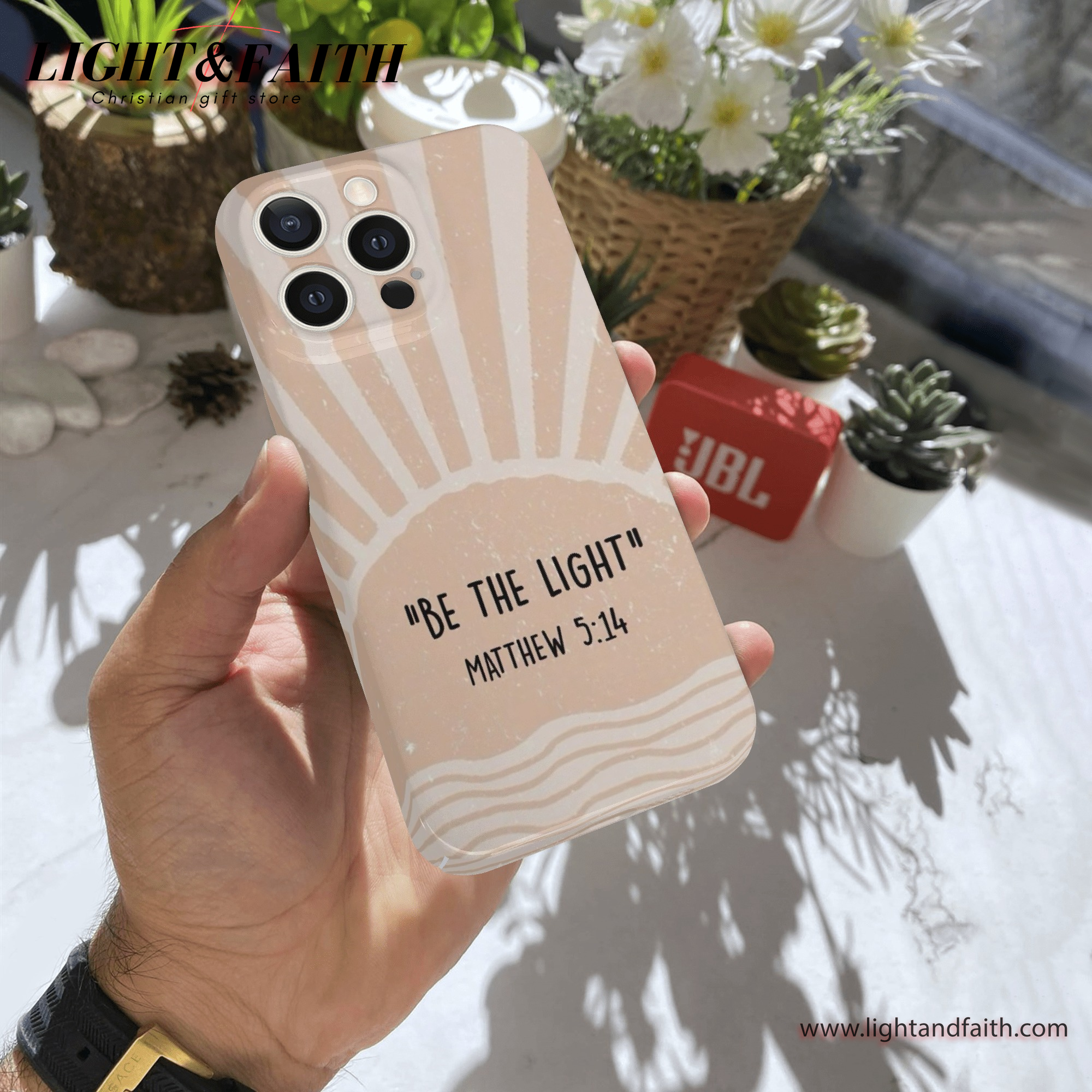 Be the Light - Matthew 5:14 Case, Christian Phone Case, Bible Verse Phone Case, Religious Gift, PCLAF30